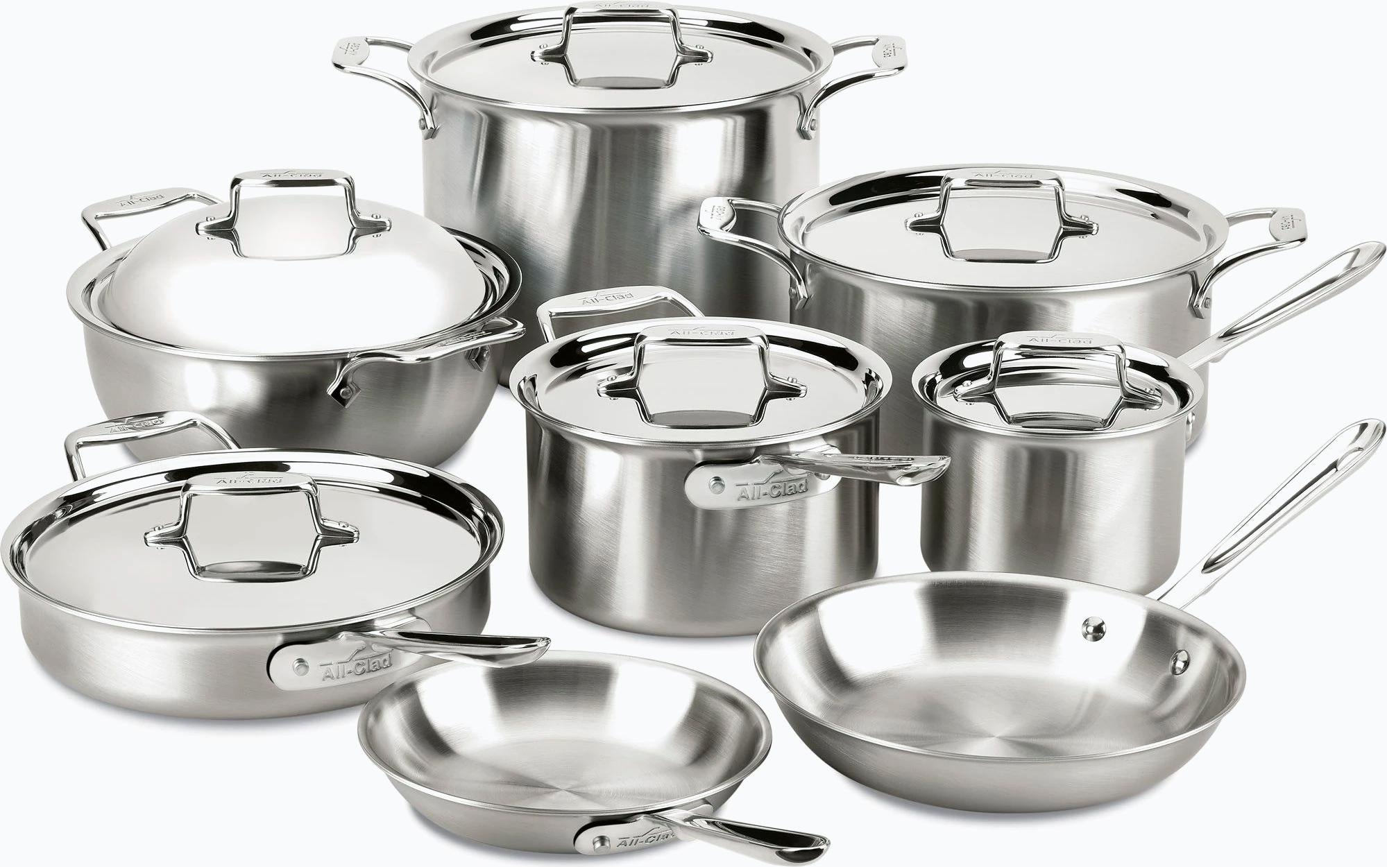 All Clad D5 Brushed Stainless Sauce Pan (with lid) - 4 Qt (BD55204)