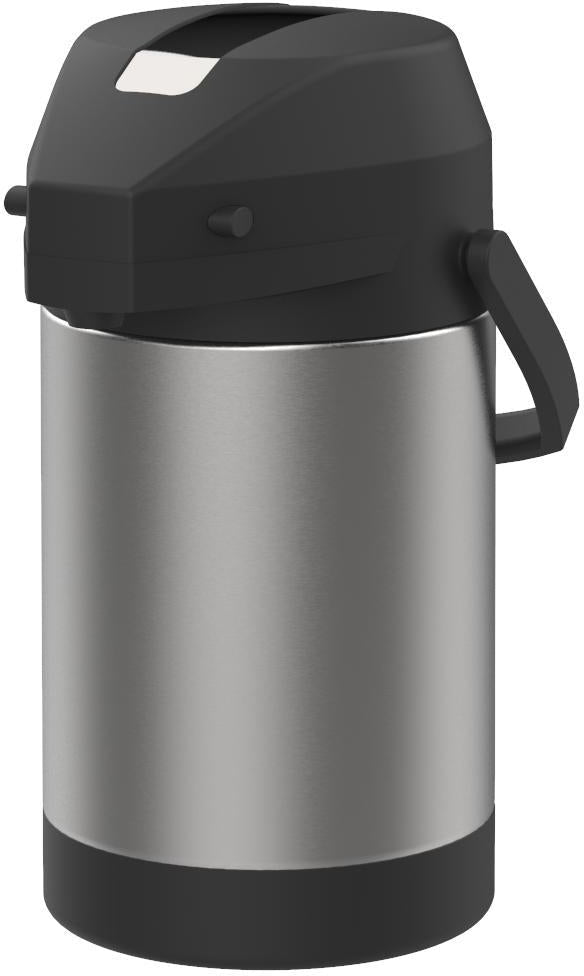 Fetco L4D-15TLA Luxus 1.5 Gallon Stainless Steel Hands-Free Coffee  Dispenser with Stand and Antimicrobial Handle