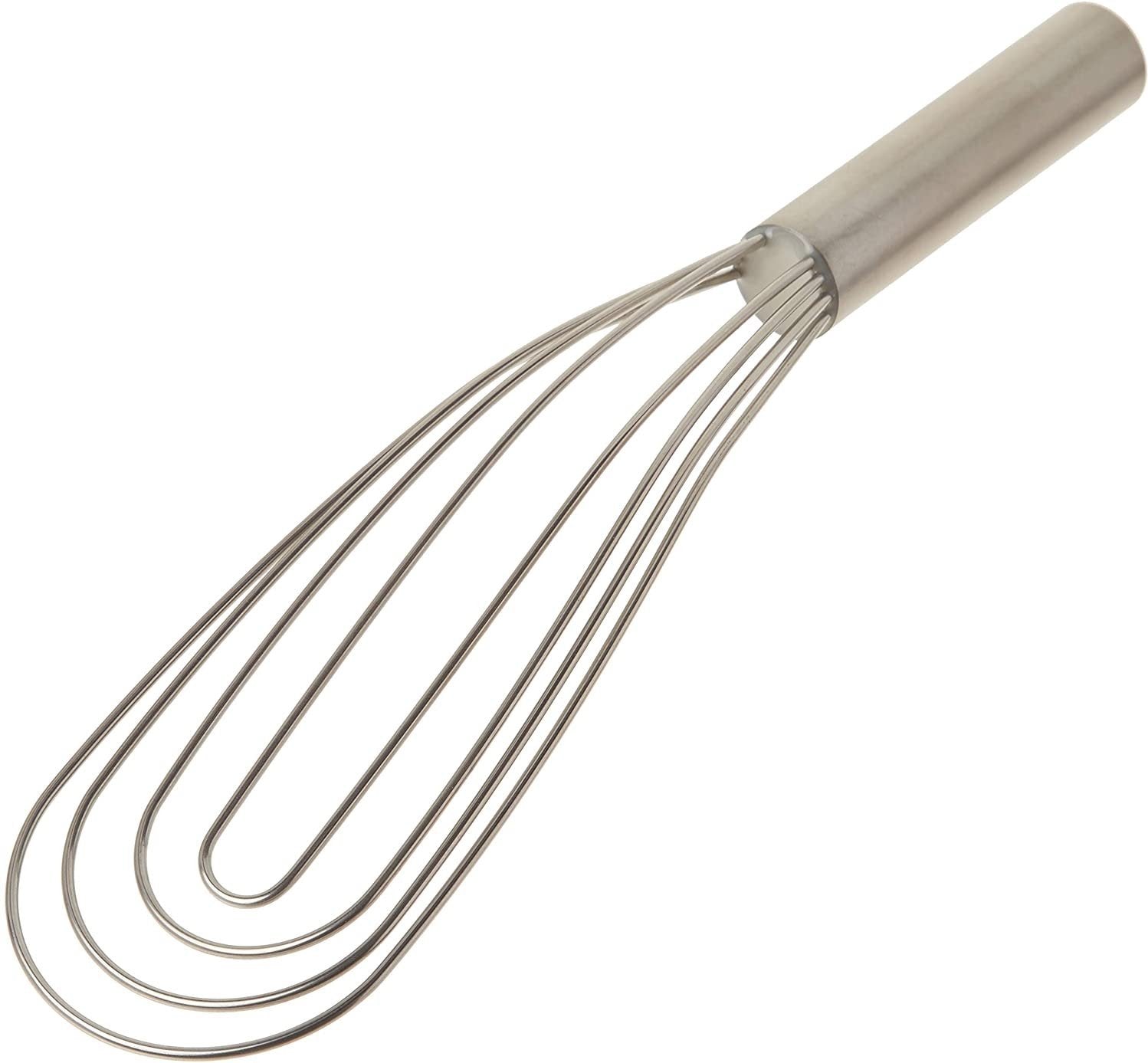 Flat Roux Whip 14 Long - Stainless Steel | Bakedeco