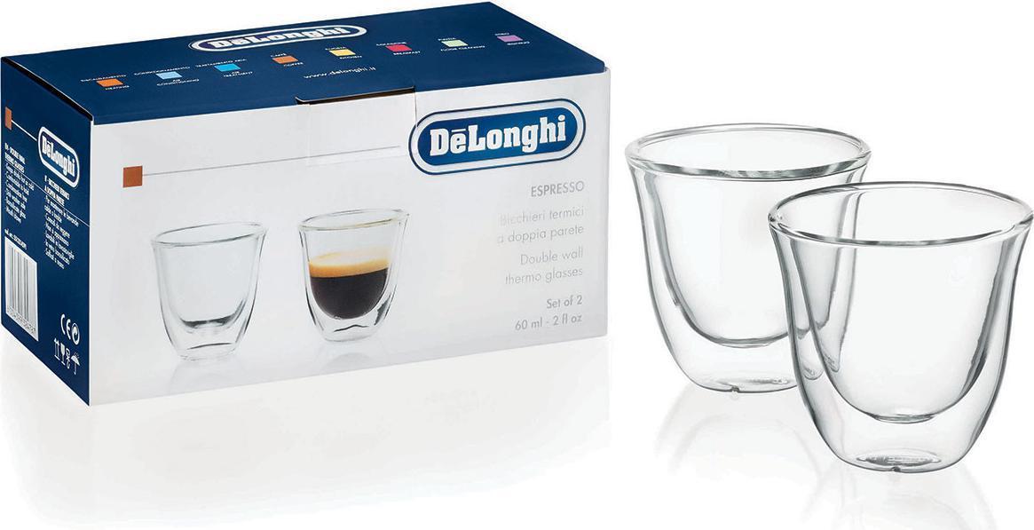 DeLonghi Set Of 2 Espresso Glasses DLSC310 ChefSupplies.ca