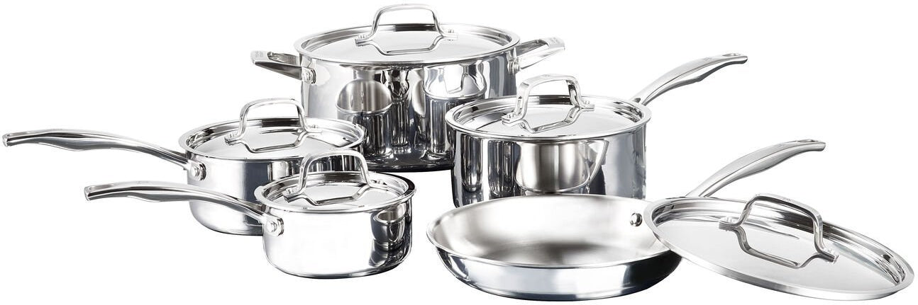 Henckels RealClad 10-pc Cookware Set Tri-Ply Stainless Steel
