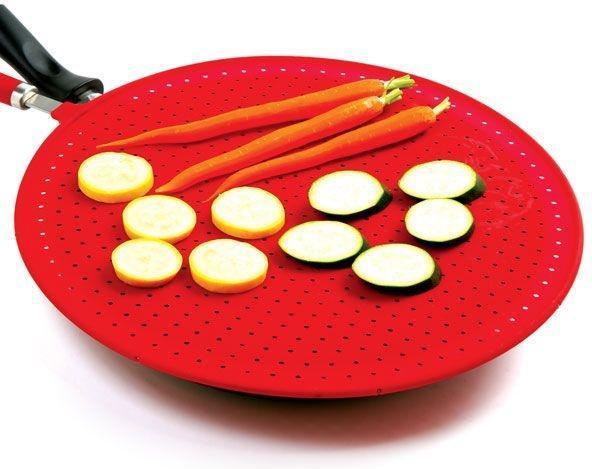 Kuhn Rikon Kochblume Spill Stopper , 11 Red - Spoons N Spice