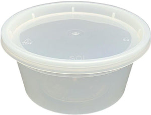 12 Oz Polypropylene Clear Deli Container with Lid Combo, 240 Sets/Cs - PCMS12