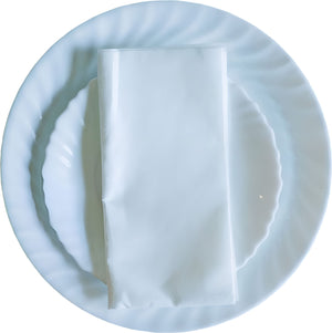 16" x 16" White Airlaid Flat Napkin, 1000/cs - 40029