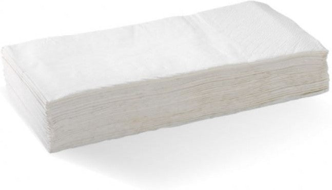 1/8 Fold White 2 Ply Dinner Napkins, 3000/cs - DN20PP-S