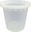 24 Oz Clear Injection Deli Container With Lid Comb, 240/Cs - PCMDI24C