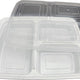 39 Oz PP Rectangular 3 compartments Container, 150/Cs - DT-339