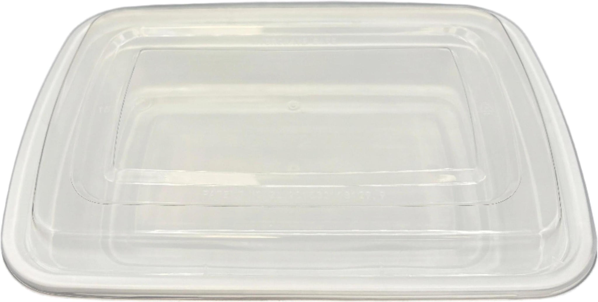 8" x 6" x 1.5", 25 Oz White Rectangular Container Combo, 150Pcs/Cs - PCM8625W