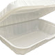 9" X 6" X 2.75" White Hinged Container, 200/Cs - SL-PP188