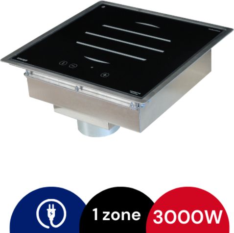 Adventys - 3000W Single Drop-In Induction Range Without Remote Control - GL 3000DI