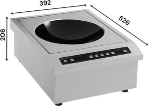 Adventys - 3600W Single Zone Wok Counter-Top Induction Cooker - BRIC3600