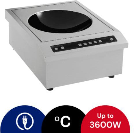 Adventys - 3600W Single Zone Wok Counter-Top Induction Cooker - BRIC3600