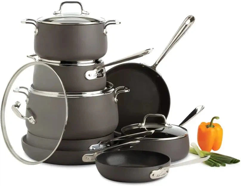 All-Clad - 13 PC HA1 Hard Anodized Non-Stick Cookware Set - E113SB64