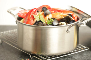 All-Clad - 8 QT D5 Brushed Stock Pot With Lid - BD55508 (Available March)