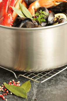 All-Clad - 8 QT D5 Brushed Stock Pot With Lid - BD55508 (Available March)