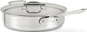 All-Clad - D3 Stainless 4 QT Saute Pan with Lid - 4404 (Available March)