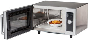 Amana - 1000W Light-Duty Commercial Microwave Oven with Dial Controls - RMS10DS