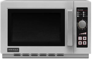 Amana - 1000W Medium Volume Stainless Steel Commercial Microwave - RCS10DSE