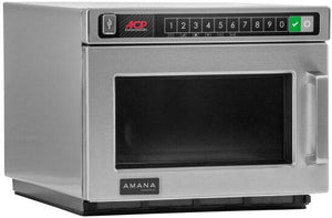 Amana - 1200W Heavy Duty Stainless Steel Commercial Microwave - HDC12A2