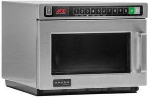 Amana - 1800W, 15A Heavy-Duty Stainless Steel Commercial Microwave - HDC1815