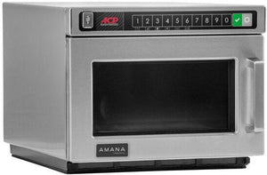 Amana - 1800W Heavy Duty Stainless Steel Commercial Microwave - HDC182