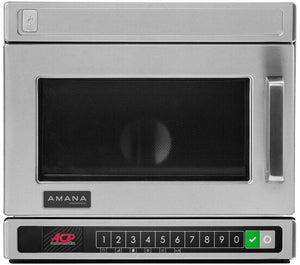 Amana - 1800W Heavy-Duty Stainless Steel Compact Commercial Microwave - HDC18Y2