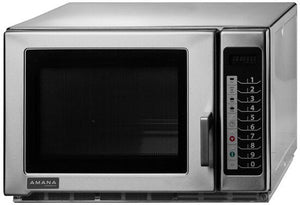 Amana - 1800W Medium Duty Stainless Steel Commercial Microwave - RFS18TS