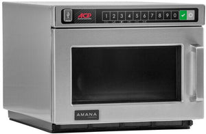 Amana - 2100W Heavy-Duty Stainless Steel Commercial Microwave - HDC212