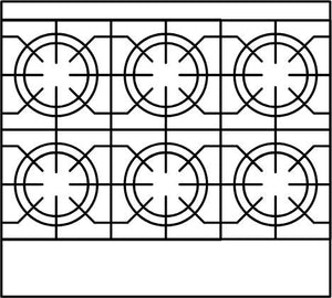 American Range - 36" Countertop Hot Plates, Stainless Steel - ARHP-36-6