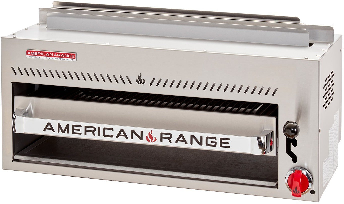 American Range - 36" Salamander Broiler, Single Control with 1 Burner, Stainless Steel - ARSM-36