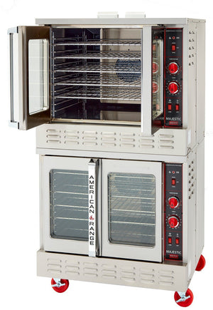 American Range - 40" Majestic Convection Oven Electric Double Deck, 6 Elements with Electric Controls and Solid Doors - MSDE-2