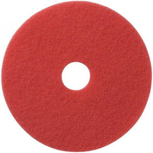 Americo - 12" Red Buffing Floor Pads, Pack of 5 - 404412