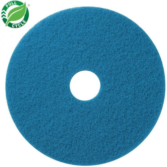 Americo - 17" Blue Cleaning Floor Pads, 5/Cs - 400417