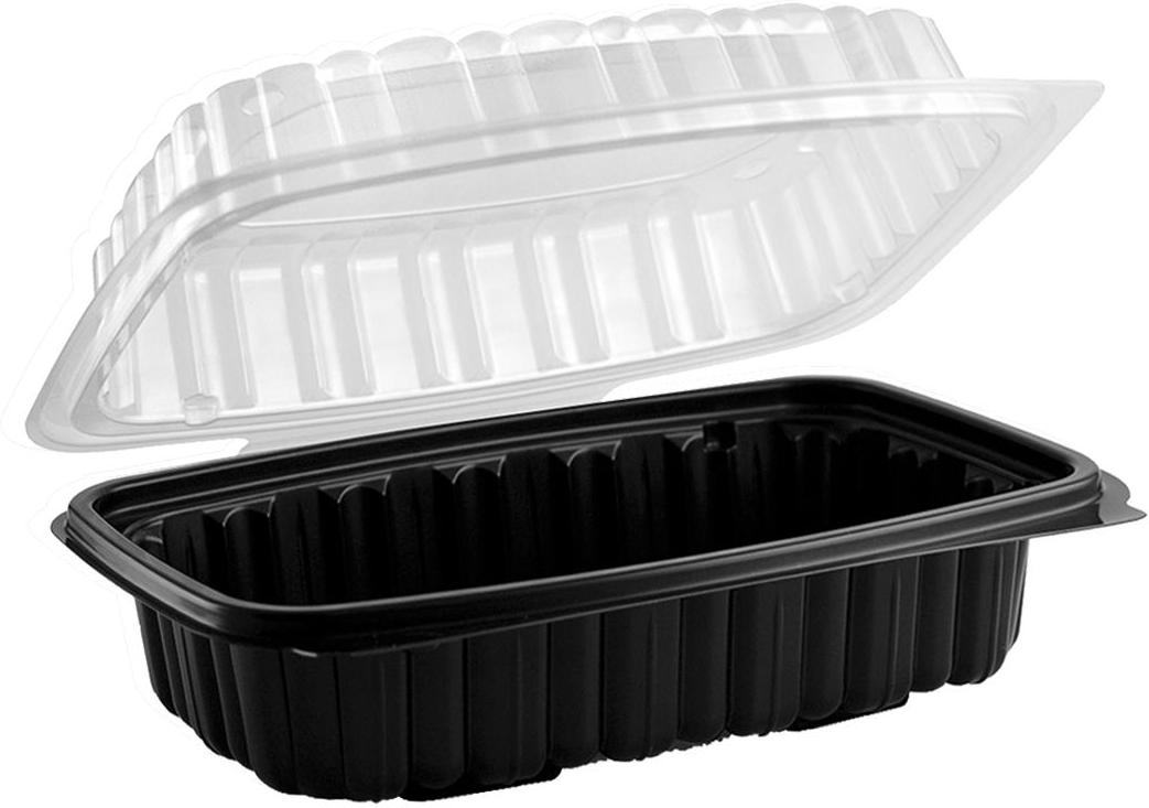 Anchor Packaging - 9" X 6", 26 Oz Clear Microwavable 1 Compartment Hinged Container With Lid, 120/Cs - ACR4656912