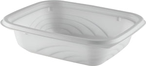 Anchor Packaging - 9" x 6", 16 Oz White 1 Compartment Microwavable Container, 252/Cs - ACR4541604