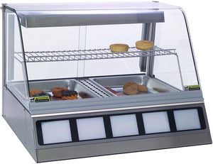 Antunes - DCH-200 120V, 30.25" Full Service Countertop Heated Display Case with 2 Shelves - 9500520