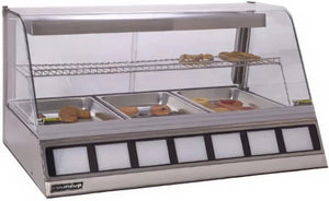 Antunes - DCH-300 120V, 42.5" Full Service Countertop Heated Display Case with 2 Shelves - 9500540