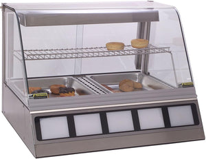 Antunes - DCH220 120V, 30.25" Full Service Countertop Heated Display Case with 2 Shelves - 9500530