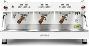 Ascaso - BARI T 1 Joy 3 Group Espresso Machine White/Wood - BT123U (Special Order Item)