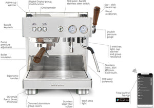 Ascaso - Baby T Plus Espresso Machine 120V Textured Blue - BT213U (Special Order Item)