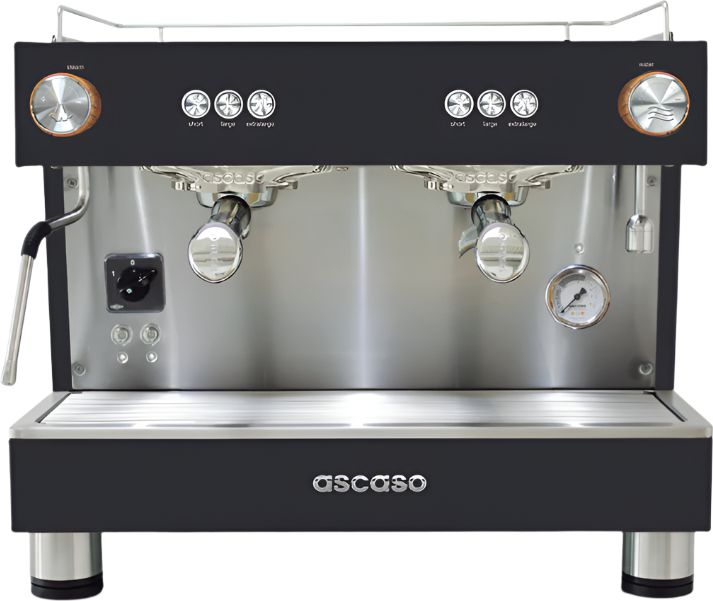 Ascaso - Bar 2 Group Versatile DEP Espresso Machine 220-240V Black - BAR122 (Special Order Item)