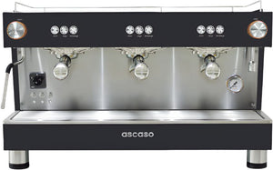 Ascaso - Bar 3 Group Versatile DEP Espresso Machine 220-240V Black - BAR124 (Special Order Item)