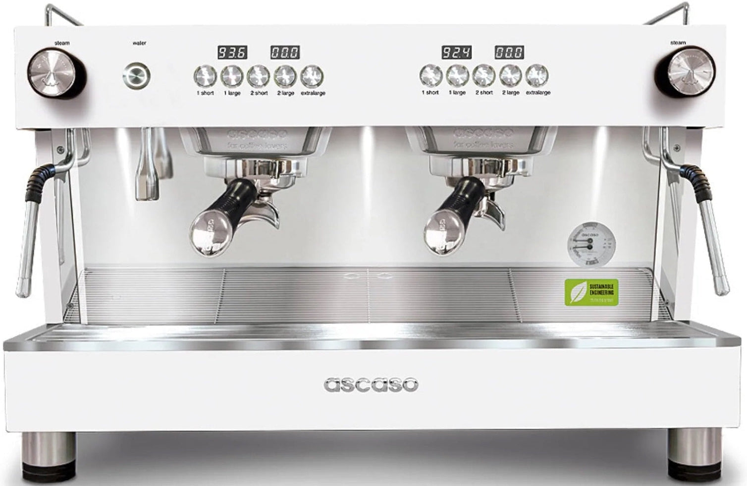 Ascaso - Barista T One Raised 2 Group Espresso Machine White - BT.88U (Special Order Item)