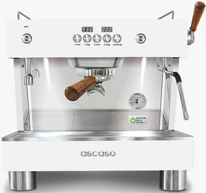 Ascaso - Barista T Plus 1 Group Espresso Machine White/Wood - BT..41