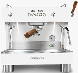 Ascaso - Barista T Plus 1 Group Espresso Machine White/Wood - BT.41U (Special Order Item)