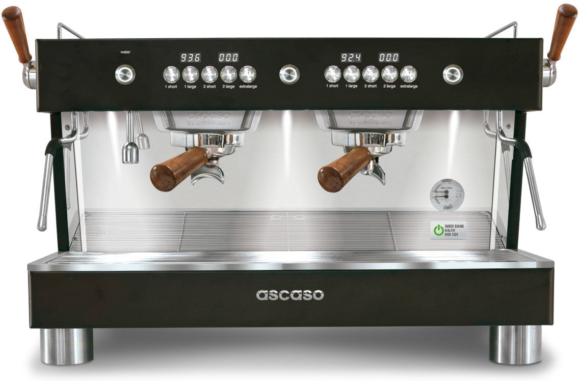 Ascaso - Barista T Plus Raised 2 Group Espresso Machine Black/Wood - BT..14U