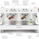 Ascaso - Barista T Plus Raised 3 Group Espresso Machine White/Wood - BT..22