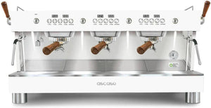 Ascaso - Barista T Plus Raised 3 Group Espresso Machine White/Wood - BT.22U (Special Order Item)