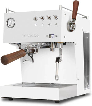 Ascaso - DUO PID Versatile Espresso Machine 120V, NEMA 5-15 White/Wood - DU.301