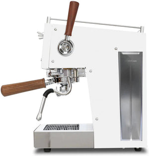 Ascaso - DUO PID Versatile Espresso Machine 120V, NEMA 5-15 White/Wood - DU.301